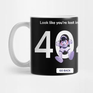 Astronaut or spacemen character wearing space suit 404 Error lost in Space Mug